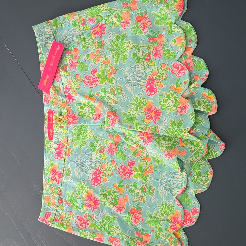 Disney Parks Collection x Lilly Pulitzer Buttercup Shorts - Picture 2 of 5